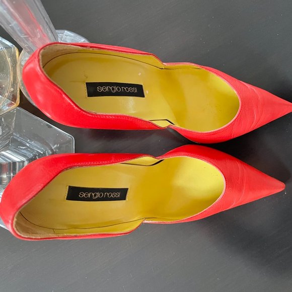 Sergio Rossi Leather pink high heels 7.5 - Picture 10 of 10